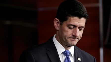 Video thumbnail: PBS NewsHour Ryan won’t campaign for Trump; Clinton widens lead in polls