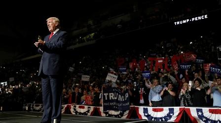 Video thumbnail: PBS NewsHour Trump attacks Republicans as Clinton campaigns with Gore