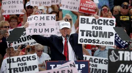 Video thumbnail: PBS NewsHour Trump campaigns in Florida, fighting to keep GOP support