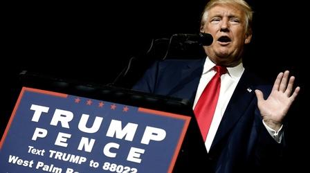 Video thumbnail: PBS NewsHour Trump claims new allegations are part of a conspiracy