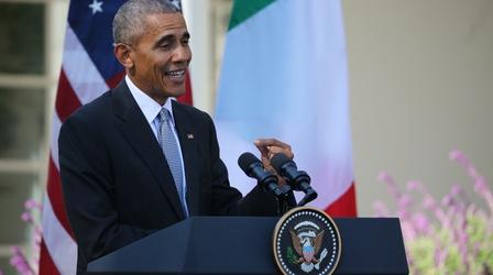 Video thumbnail: PBS NewsHour Obama calls out Trump on rigged election claims
