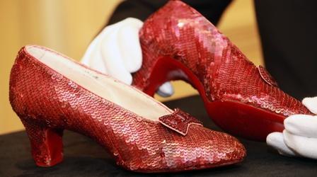 Video thumbnail: PBS NewsHour Who’s footing the bill to restore the ruby slippers