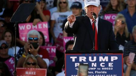 Video thumbnail: PBS NewsHour Trump focused on Florida, Clinton fights for other Democrats