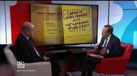 Video thumbnail: PBS NewsHour How language and politics are inextricably linked