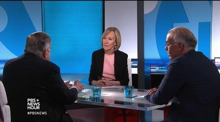 Video thumbnail: PBS NewsHour Shields and Brooks on the election's 'parity of sleaze'