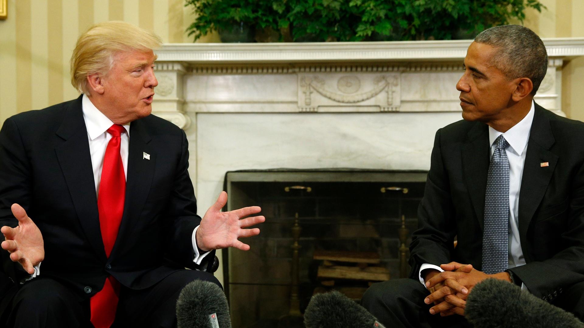 Obama 'encouraged' by first transition meeting with Trump ...