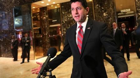 Video thumbnail: PBS NewsHour Top GOP lawmakers, Trump at odds over Russia allegations