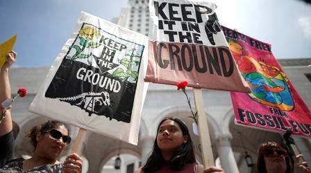 Video thumbnail: PBS NewsHour News Wrap: EPA finds fracking can contaminate water