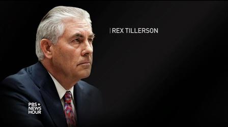 Video thumbnail: PBS NewsHour Trump’s secretary of state choice sets up possible fight