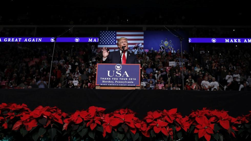 News Wrap: In Pennsylvania, Trump thanks black voters image