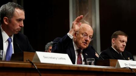 Video thumbnail: PBS NewsHour News Wrap: Clapper addresses Trump criticism over Russia