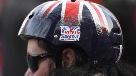Video thumbnail: PBS NewsHour Political, legal opposition adds obstacles to Brexit