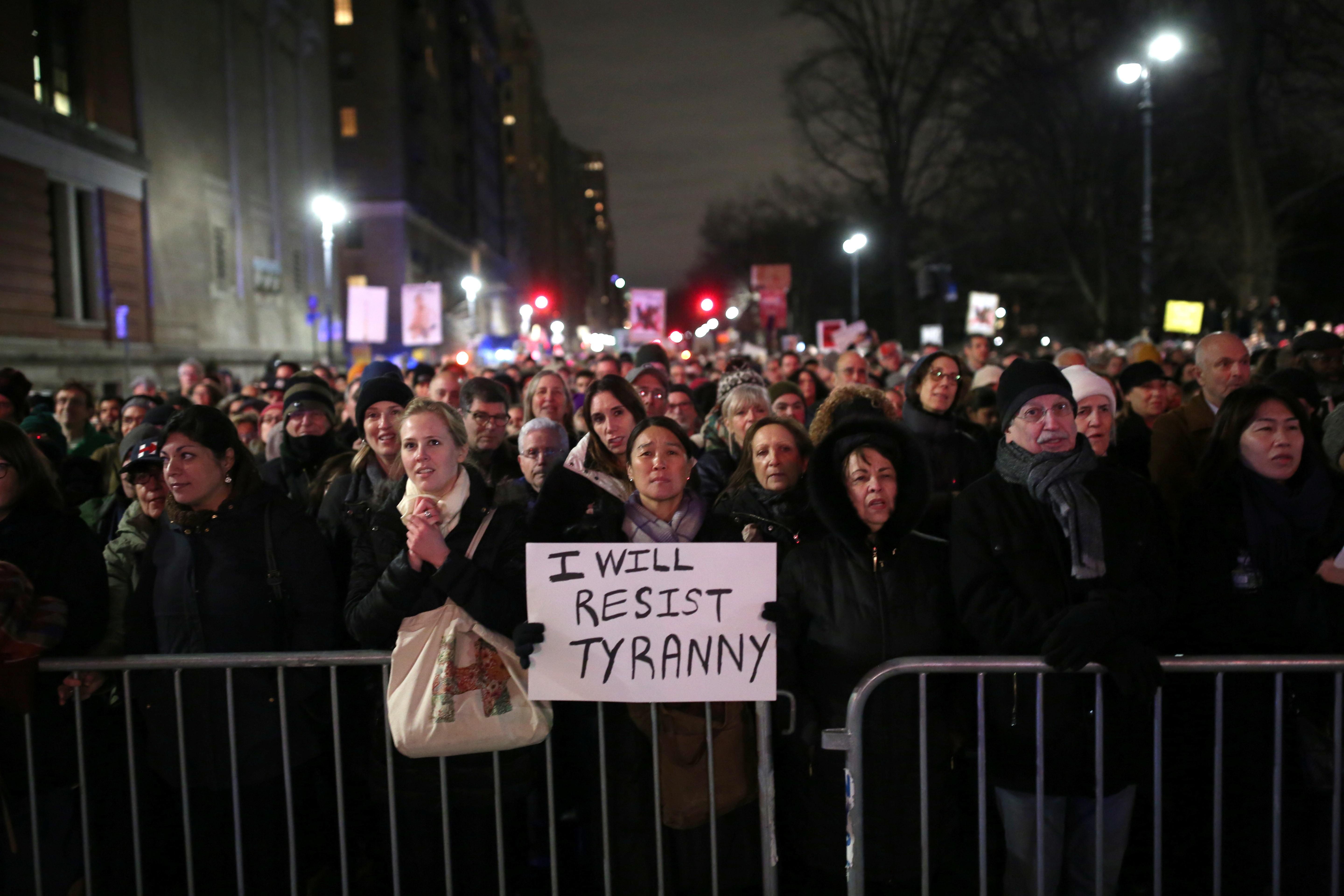 Anti-Trump protests break out across D.C.