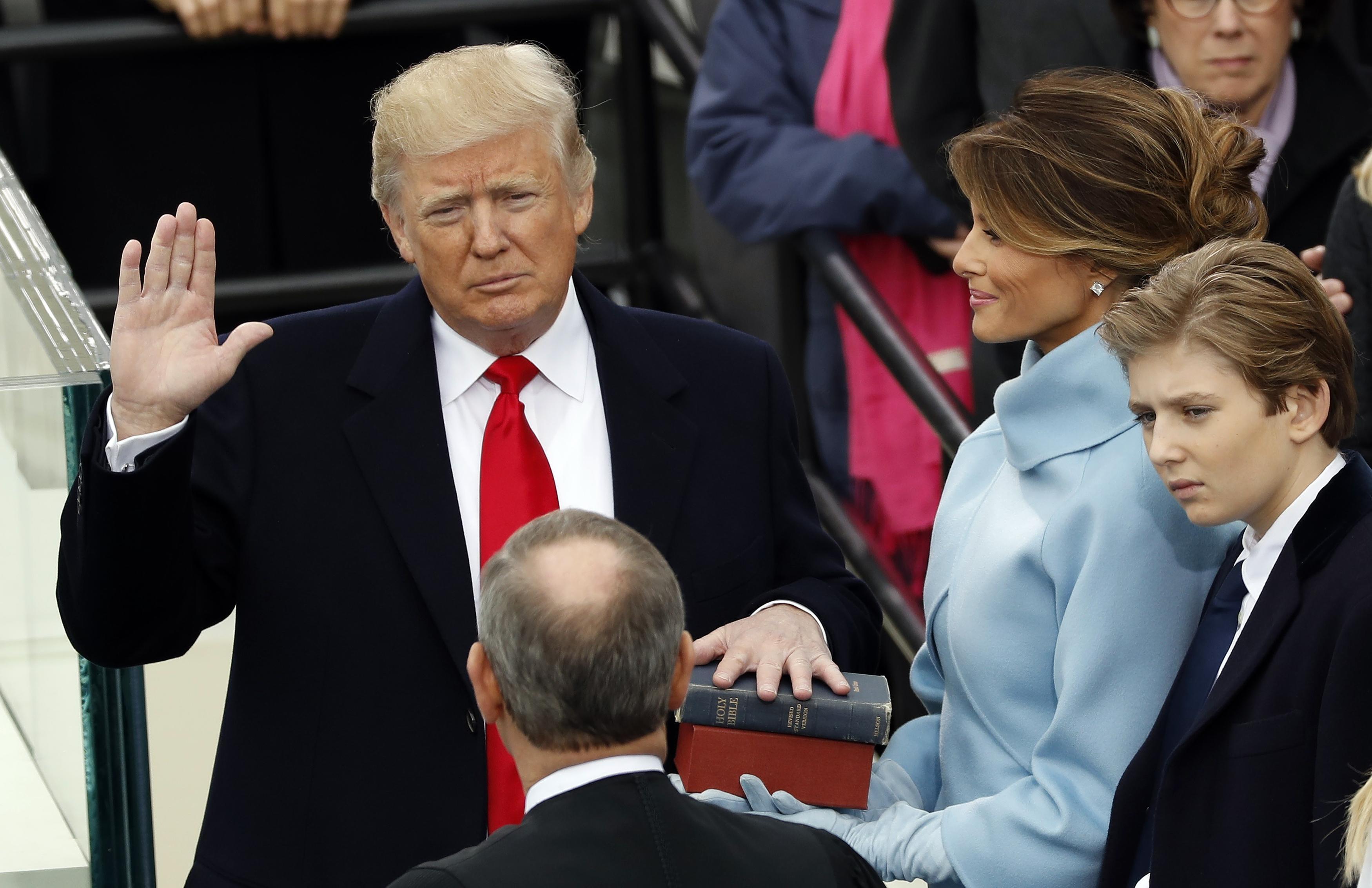 Trump offers vision for his presidency: ‘only America first’