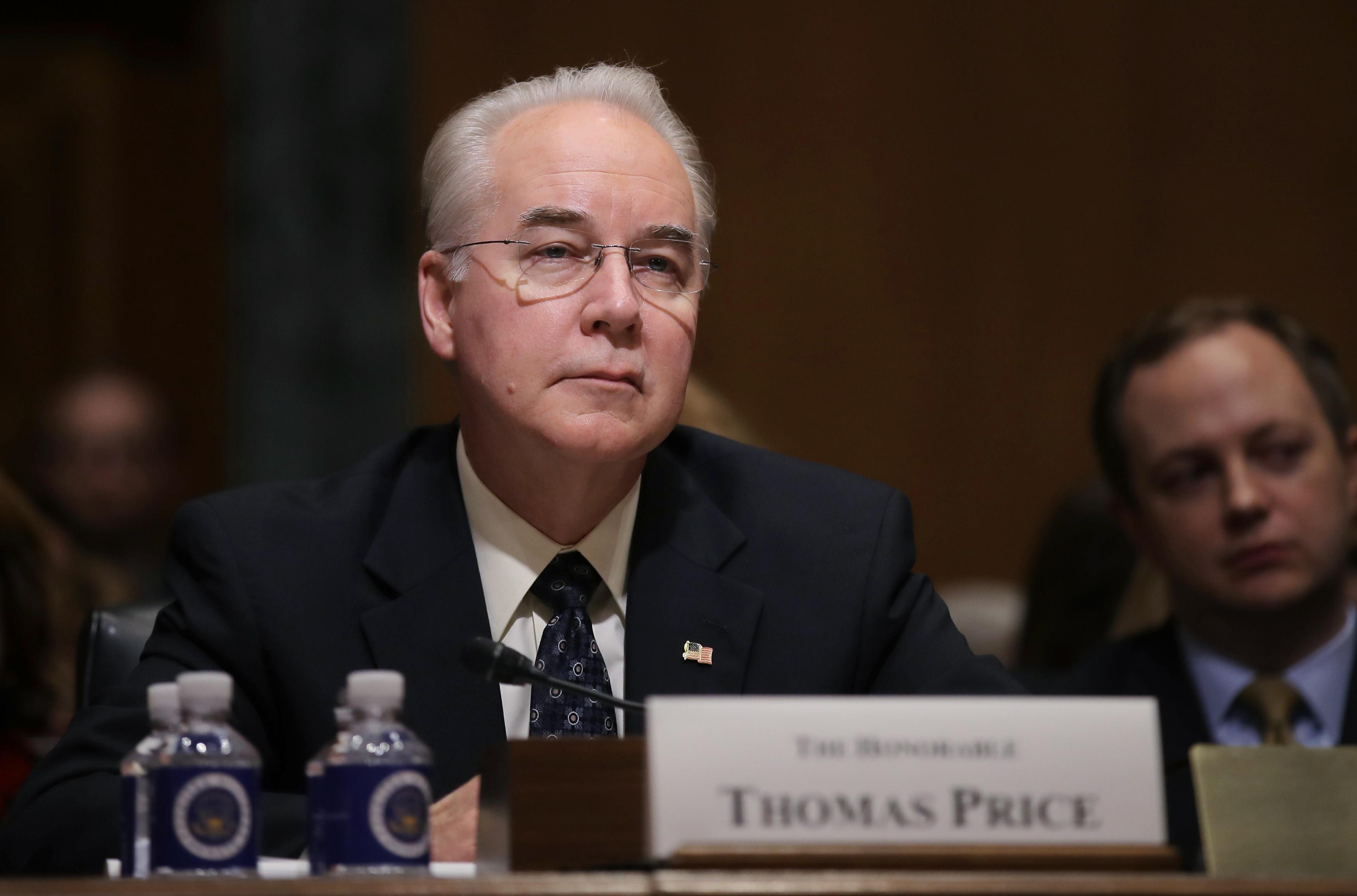 Senators press Trump picks Price, Mulvaney