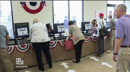 Video thumbnail: PBS NewsHour Will Trump talk of voter fraud threaten voter rights?