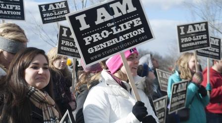 Video thumbnail: PBS NewsHour Anti-abortion activists welcome Trump administration support