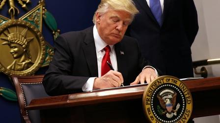 Video thumbnail: PBS NewsHour In Trump’s immigration order, a tangle of legal issues