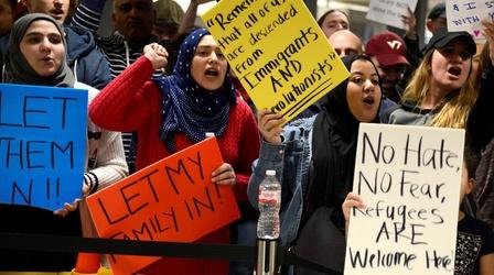 Video thumbnail: PBS NewsHour Trump’s immigration ban closes the door and changes lives