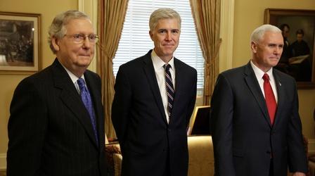 Video thumbnail: PBS NewsHour Political battle begins for Gorsuch confirmation