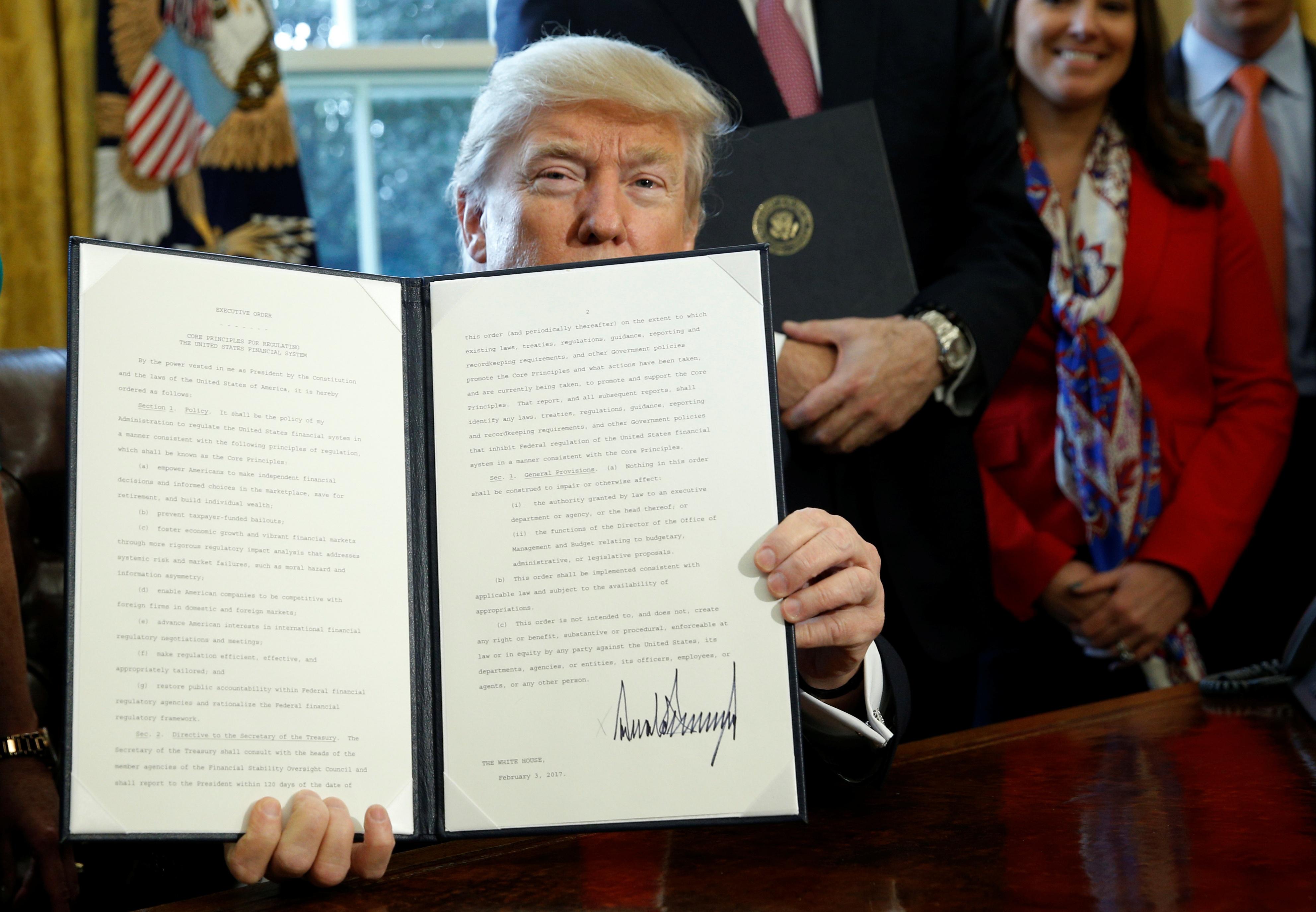 Trump and the GOP take aim at Obama-era regulations