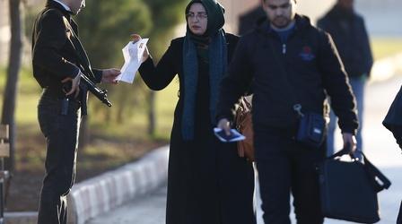 Video thumbnail: PBS NewsHour After court rulings, Syrian refugees board flights to U.S.