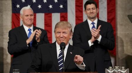 Video thumbnail: PBS NewsHour Watch Trump's address to Congress in 7 minutes