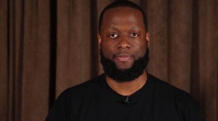 Video thumbnail: PBS NewsHour Artist fills his poems with things he absolutely must say