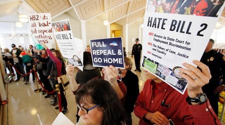 Video thumbnail: PBS NewsHour What does N.C.’s HB2 compromise mean for LGBTQ rights?