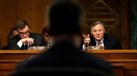 Video thumbnail: PBS NewsHour Senate hearing highlights Russian disinformation influence