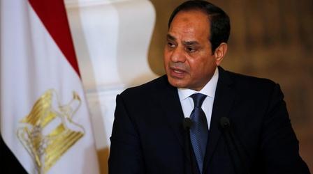 Video thumbnail: PBS NewsHour Trump looks to reboot bilateral ties with Egypt