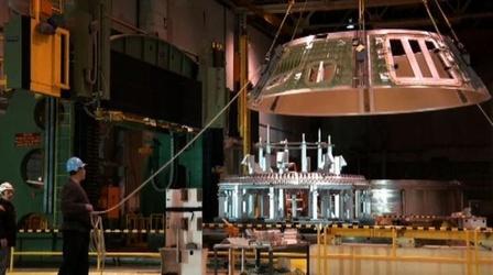 Video thumbnail: PBS NewsHour Future Remains Murky for Newly Unveiled Orion Spacecraft