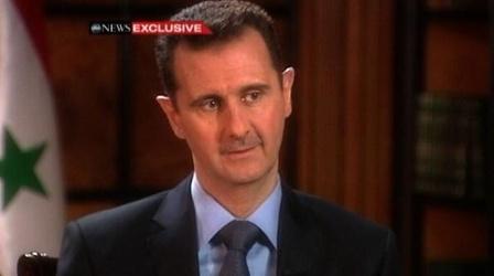 Video thumbnail: PBS NewsHour Syria's Assad Denies Ordering Deadly Crackdown as...