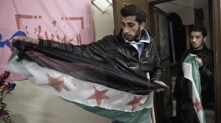 Video thumbnail: PBS NewsHour Activist: Free Syrian Army Needs Weapons to Defend Citizens