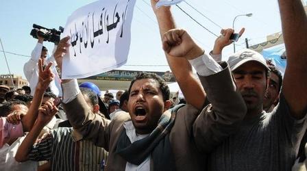 Video thumbnail: PBS NewsHour Dignity, Justice Among Goals of Yemeni Protesters Seeking...