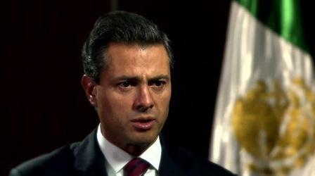 Video thumbnail: PBS NewsHour Pena Nieto Outlines Agenda on Drug Trafficking, Economy