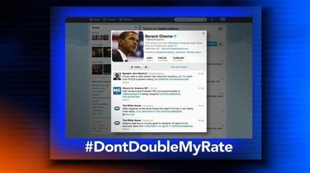 Video thumbnail: PBS NewsHour Twitter #Hashtags a #DoubleEdgedSword for #Obama, #Romney