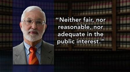 Video thumbnail: PBS NewsHour N.Y. Judge Rejects SEC's $285M Deal With CitiGroup as...