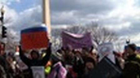 Video thumbnail: PBS NewsHour Proposed Keystone Pipeline Prompts Protest March, Debate