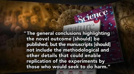Video thumbnail: PBS NewsHour Fearing Bioterrorism, Government Panel Asks: What...