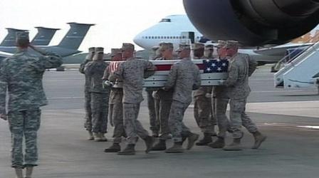Video thumbnail: PBS NewsHour Air Force Admits 'Gross Mismanagement' of Soldiers' Remains