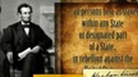 Video thumbnail: PBS NewsHour Emancipation Proclamation Celebrates 150 Years