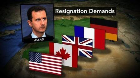 Video thumbnail: PBS NewsHour What's Next for Syria as Global Leaders Isolate Assad?