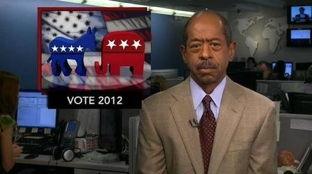 Video thumbnail: PBS NewsHour Pres. Obama Targets Romney on Health Care on Colleges Swing