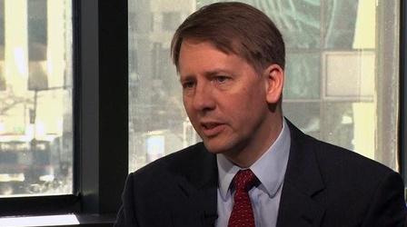 Video thumbnail: PBS NewsHour Richard Cordray Outlines Plan to Clean Up Consumer Lending