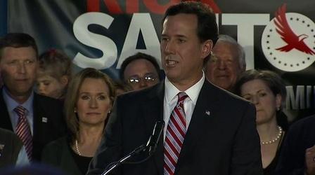 Video thumbnail: PBS NewsHour Facing Romney's Funding, Staffing Edge, How Will Santorum...
