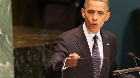 Video thumbnail: PBS NewsHour At U.N., President Obama Condemns Violent Protests