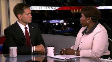 Video thumbnail: PBS NewsHour Rubio: A Choice Between Two Visions of Government, Economy