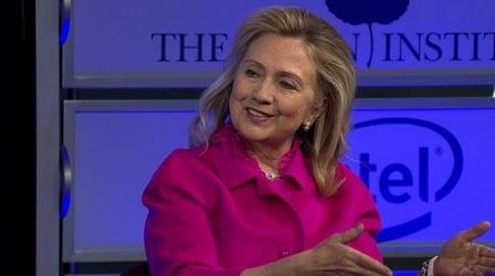 Video thumbnail: PBS NewsHour Secretary Clinton: Democracies Must Have 'Habits of the...