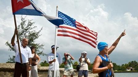 Video thumbnail: PBS NewsHour Nyad Ends Marathon Cuba-Florida Swim, Endures Storms